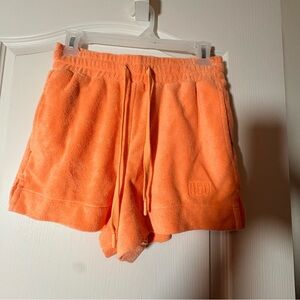 UGG Amiah Drawstring Shorts in a vibrant orange, NWT Sz XS.